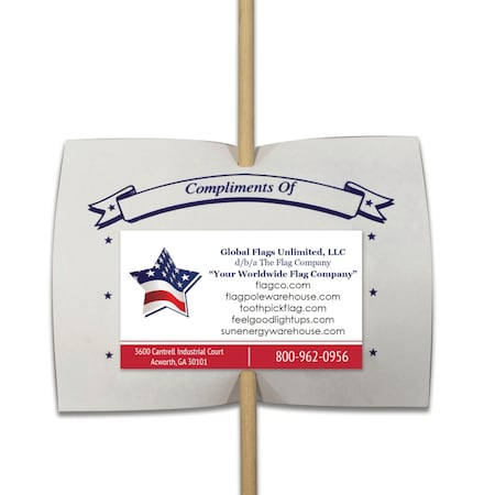 Global Flags Unlimited Compliments Cards Pack of 100 205617